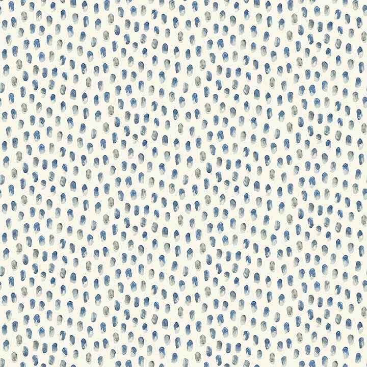 Sand Drips Blue Painted Dots Wallpaper - York Wallcoverings - 4071-71060