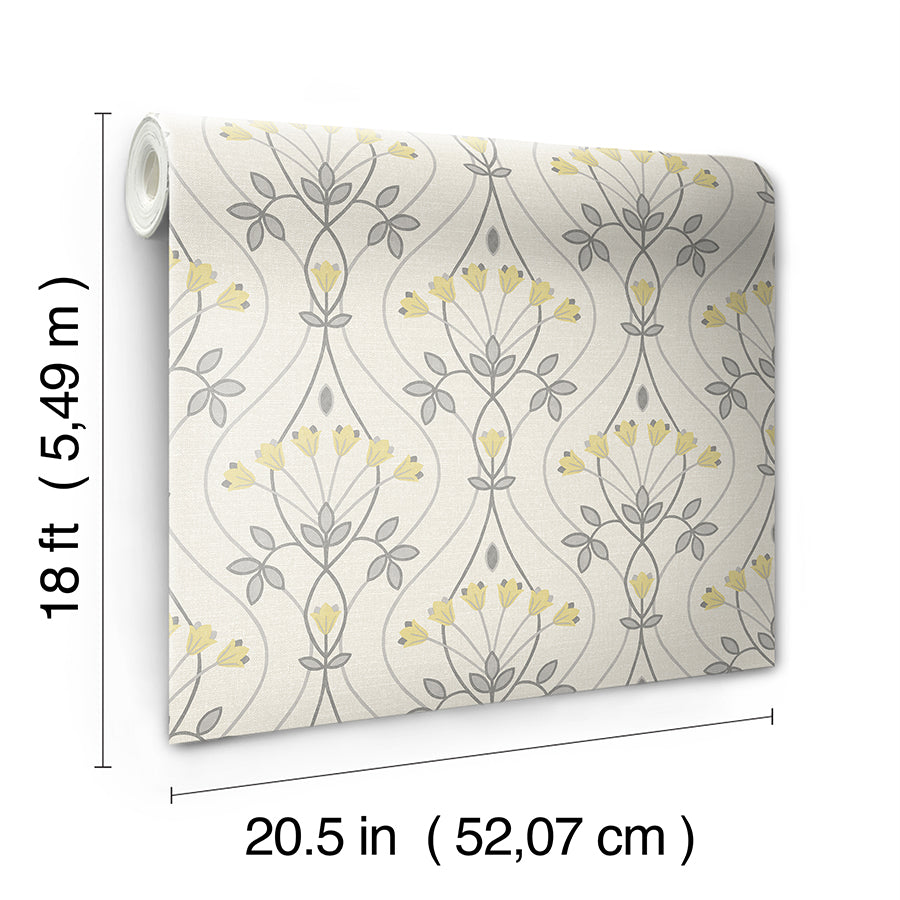 grey-wilder-peel-and-stick-wallpaper-york-wallcoverings-nus4986 - York Wallcoverings Wallpaper