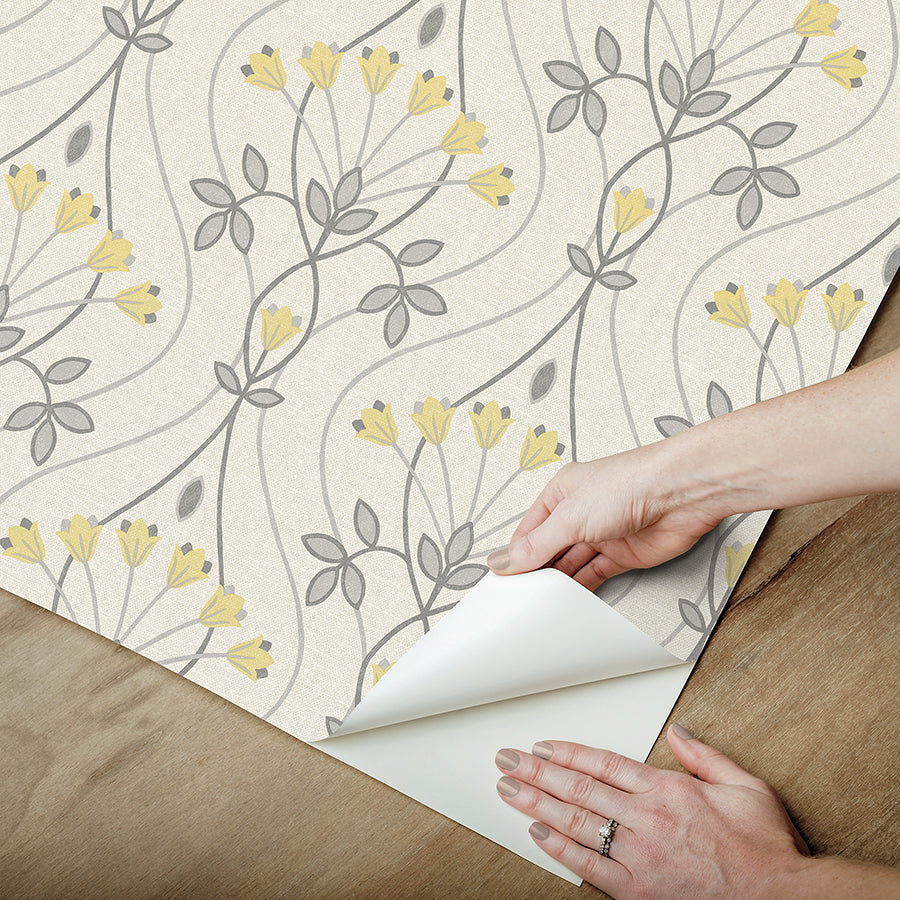 grey-wilder-peel-and-stick-wallpaper-york-wallcoverings-nus4986 - York Wallcoverings Wallpaper