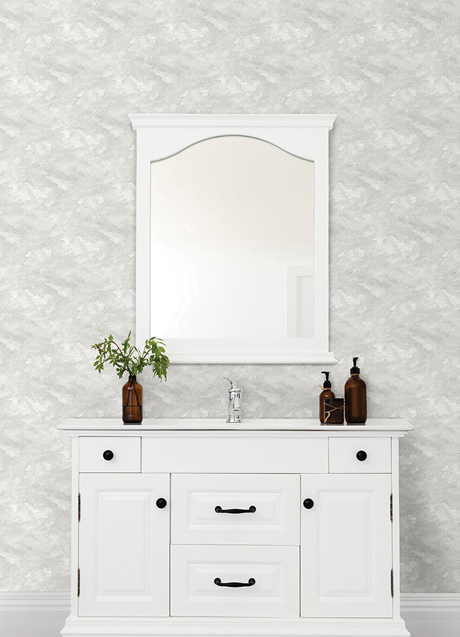 light-grey-declan-peel-and-stick-wallpaper-york-wallcoverings-nus4988 - York Wallcoverings Wallpaper