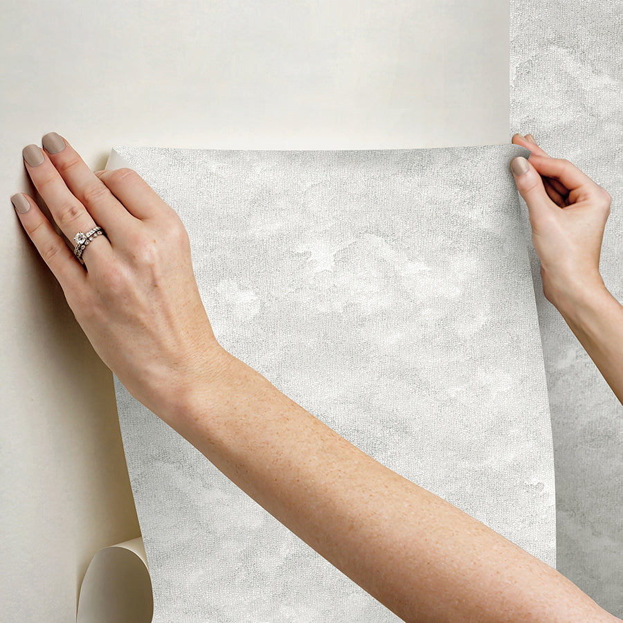 light-grey-declan-peel-and-stick-wallpaper-york-wallcoverings-nus4988 - York Wallcoverings Wallpaper