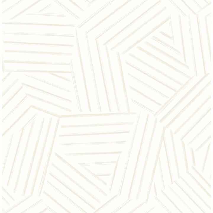 Helene Pearl Geometric Lines Wallpaper - York Wallcoverings - 4121-26905 - York Wallcoverings Wallpaper