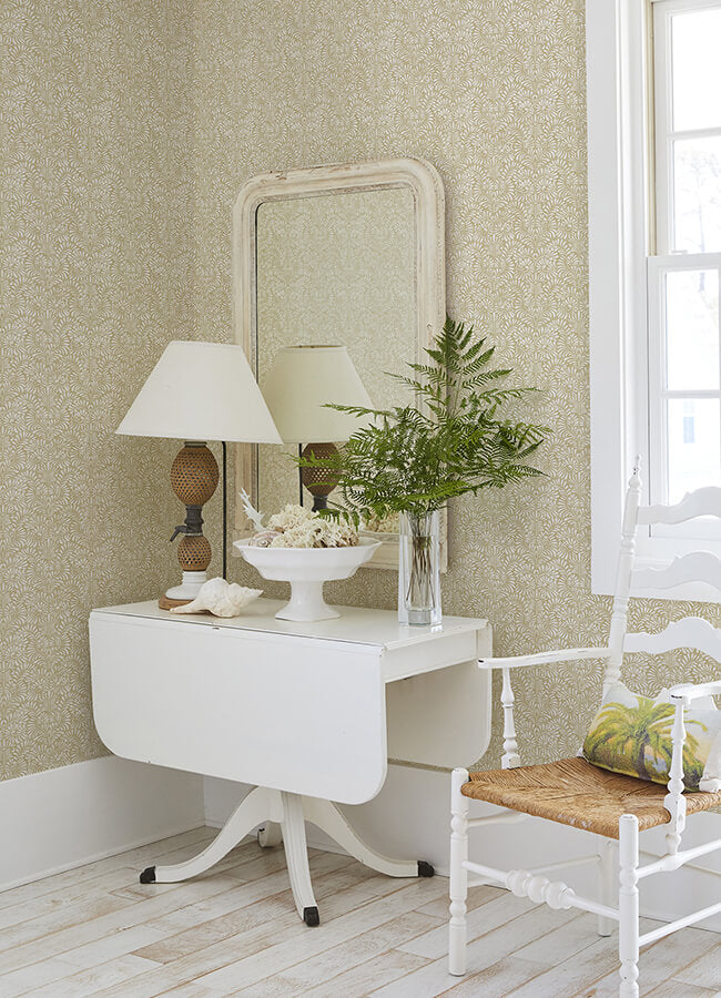 elma-honey-fiddlehead-wallpaper-york-wallcoverings-4121-26917 - York Wallcoverings Wallpaper