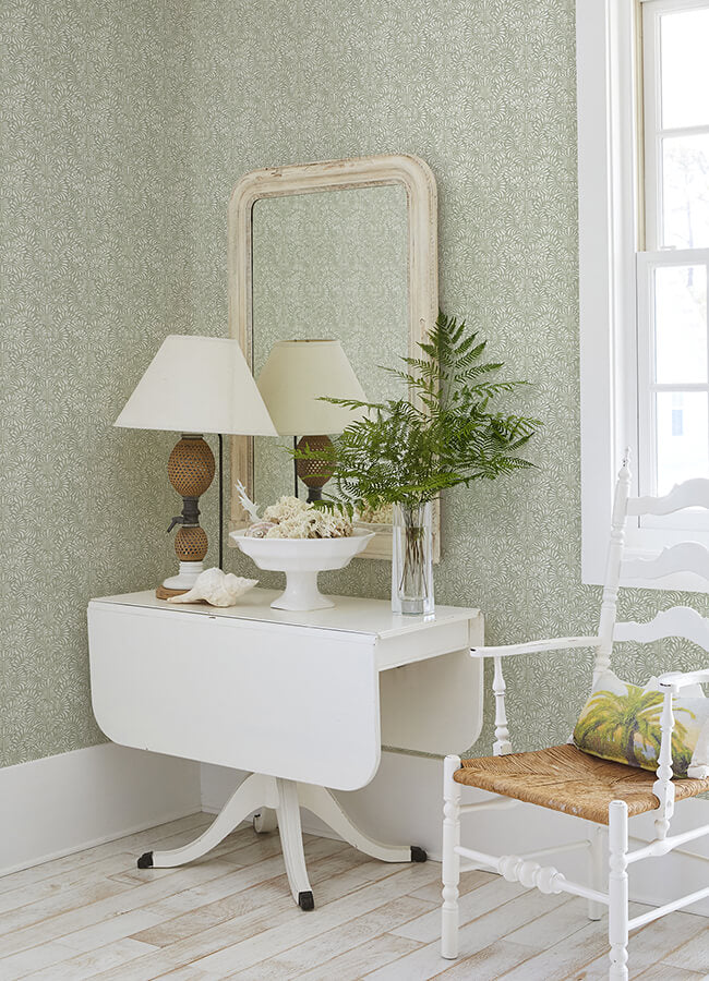 elma-sage-fiddlehead-wallpaper-york-wallcoverings-4121-26922 - York Wallcoverings Papel pintado