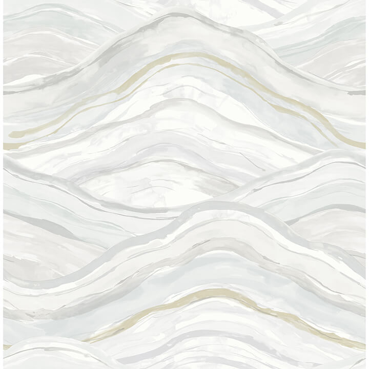 dorea-light-blue-striated-waves-wallpaper-york-wallcoverings-4121-26925 - York Wallcoverings Wallpaper