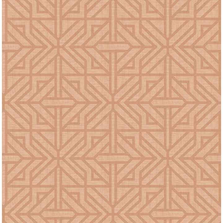 Hesper Rust Geometric Wallpaper - York Wallcoverings - 4121-26930 - York Wallcoverings Wallpaper