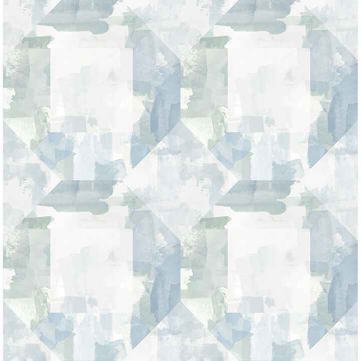 Perrin Blue Gem Geometric Wallpaper - York Wallcoverings - 4121-26946 - York Wallcoverings Wallpaper