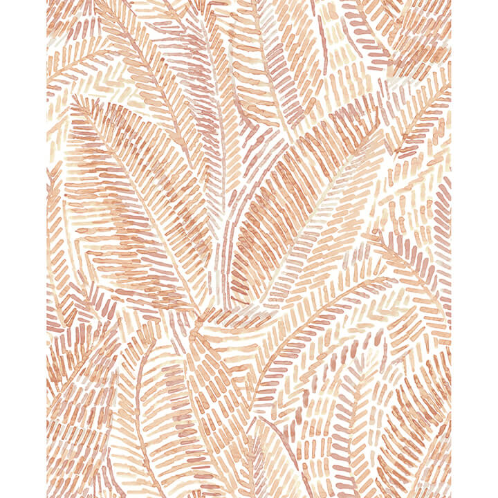 fildia-orange-botanical-wallpaper-york-wallcoverings-4121-26949 - York Wallcoverings Wallpaper