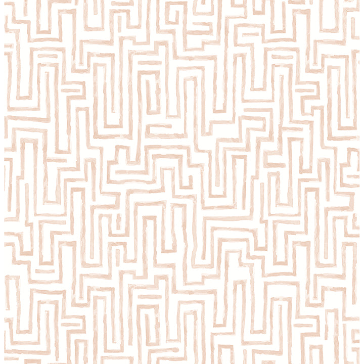 Picture of Ramble Blush Geometric Wallpaper
