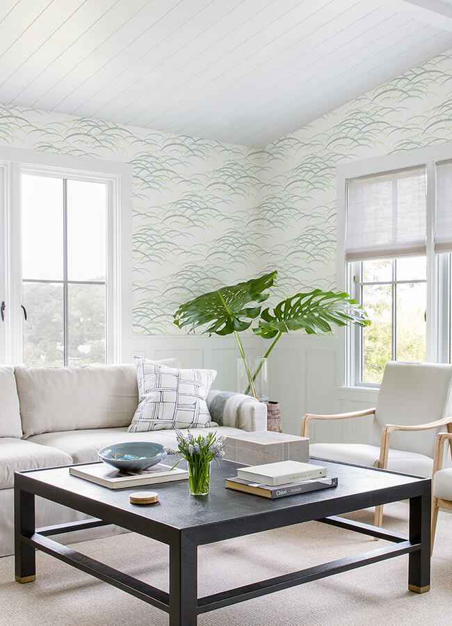 Kasia Sea Green Abstract Wallpaper - York Wallcoverings - 4121-72211 - York Wallcoverings Wallpaper