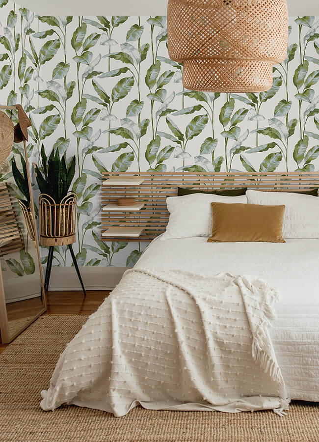green-banana-leaf-peel-and-stick-wallpaper-york-wallcoverings-nus4903 - York Wallcoverings Wallpaper