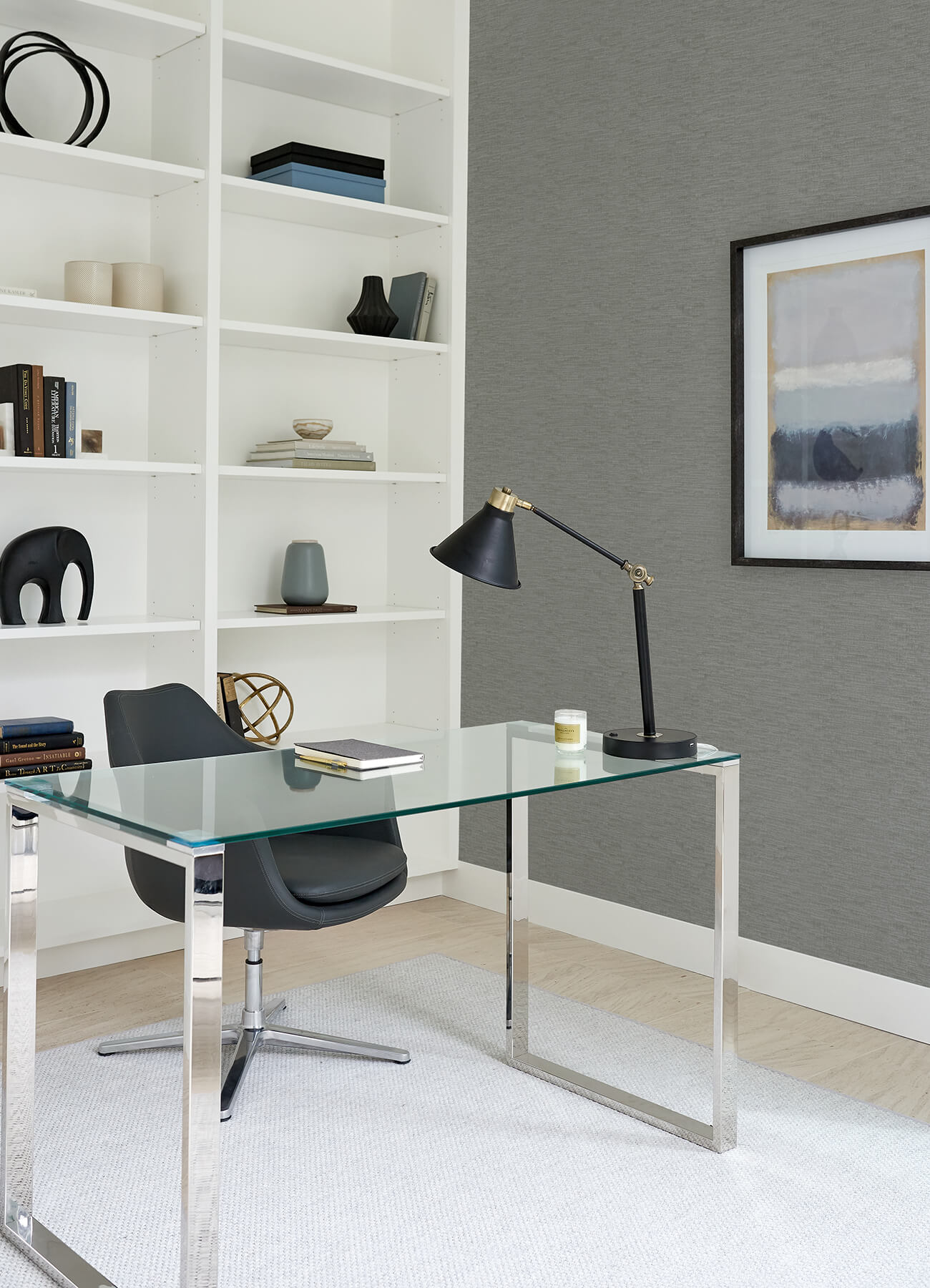 wembly-light-grey-distressed-texture-wallpaper-york-wallcoverings-2984-2203 - York Wallpaper Wallpaper