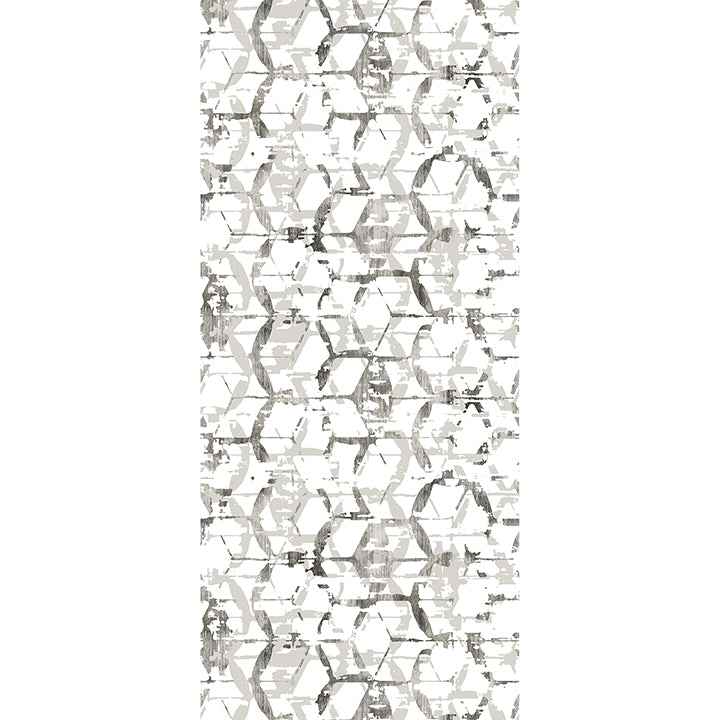 Hex-A-Gone Dove Grey Wall Mural - York Wallcoverings - ASTM5039 - York Wallcoverings Wallpaper
