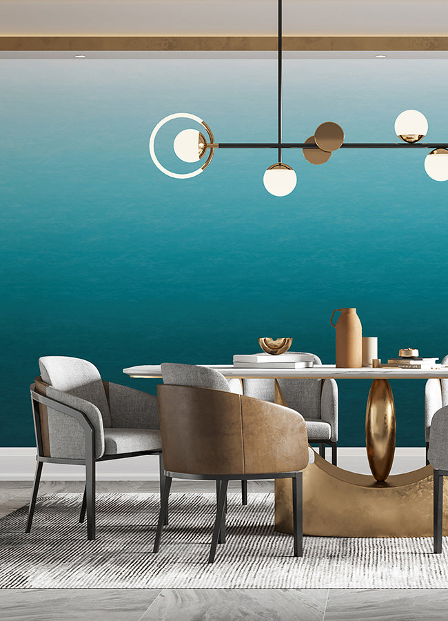 caribbean-sea-teal-blue-ombre-wall-mural-york-wallcoverings-astm5043 - York Wallcoverings Wallpaper