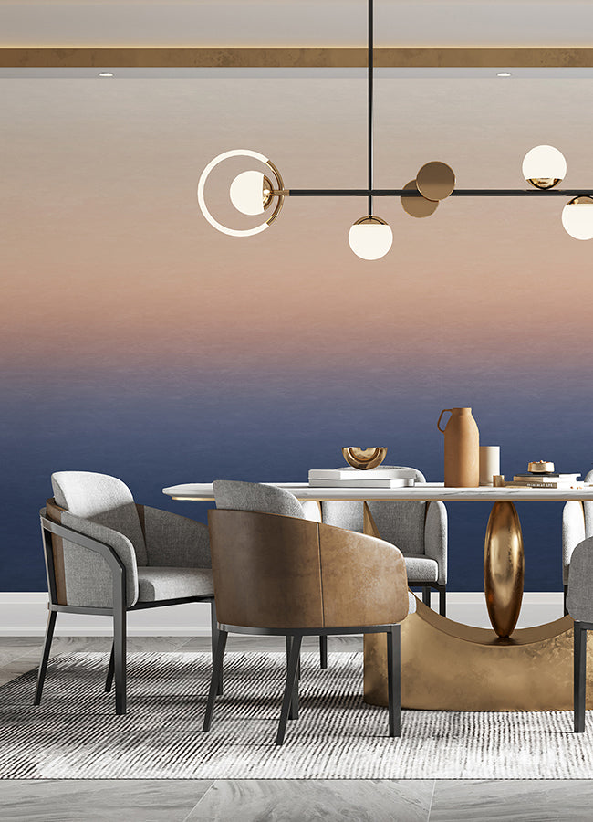 sunrise-orange-blue-ombre-wall-mural-york-wallcoverings-astm5044 - York Wallcoverings Wallpaper
