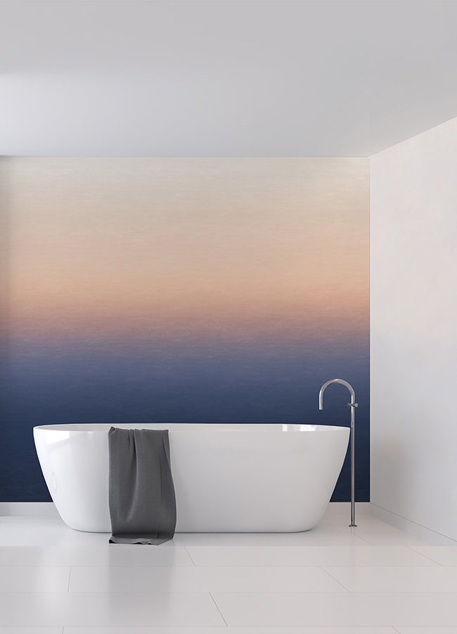 sunrise-orange-blue-ombre-wall-mural-york-wallcoverings-astm5044 - York Wallcoverings Wallpaper