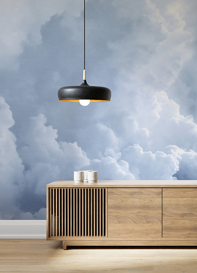 in-the-clouds-sky-blue-wall-mural-york-wallcoverings-astm5053 - York Wallcoverings Wallpaper