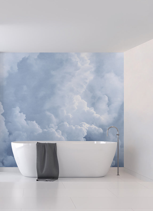 in-the-clouds-sky-blue-wall-mural-york-wallcoverings-astm5053 - York Wallcoverings Wallpaper