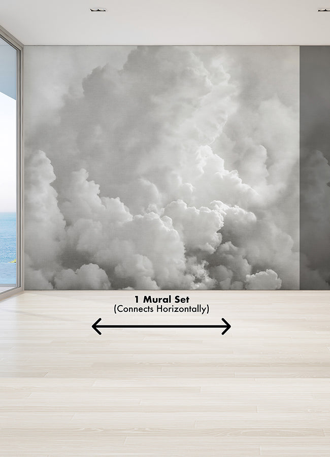 in-the-clouds-dove-grey-wall-mural-york-wallcoverings-astm5054 - York Wallcoverings Wallpaper