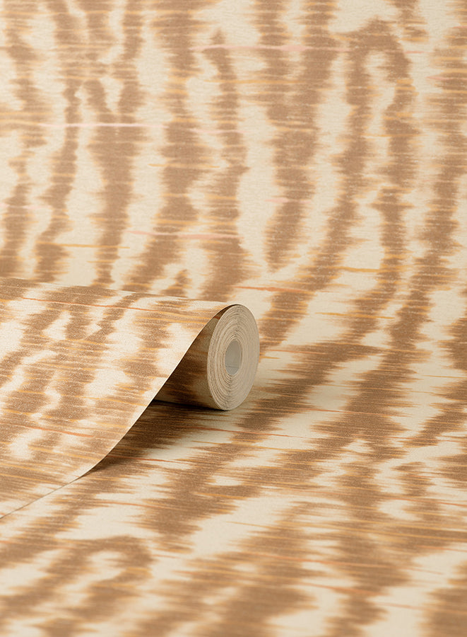 hartmann-rust-stripe-texture-wallpaper-york-wallcoverings-pk333442 - York Wallcoverings Wallpaper