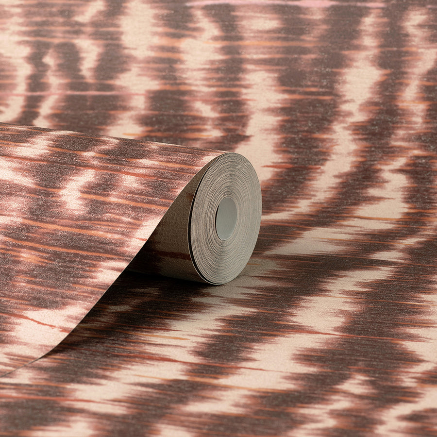 hartmann-burgundy-stripe-texture-wallpaper-york-wallcoverings-pk333444 - York Wallcoverings Wallpaper