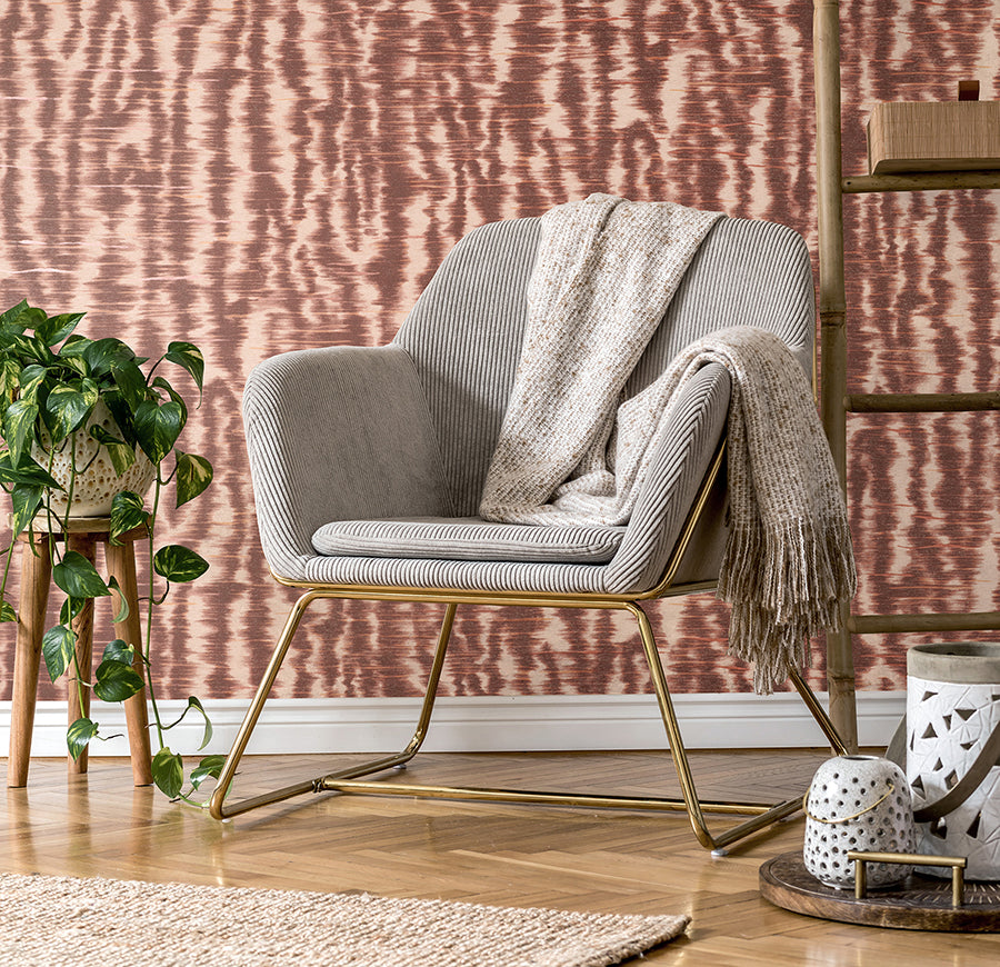 hartmann-burgundy-stripe-texture-wallpaper-york-wallcoverings-pk333444 - York Wallcoverings Wallpaper