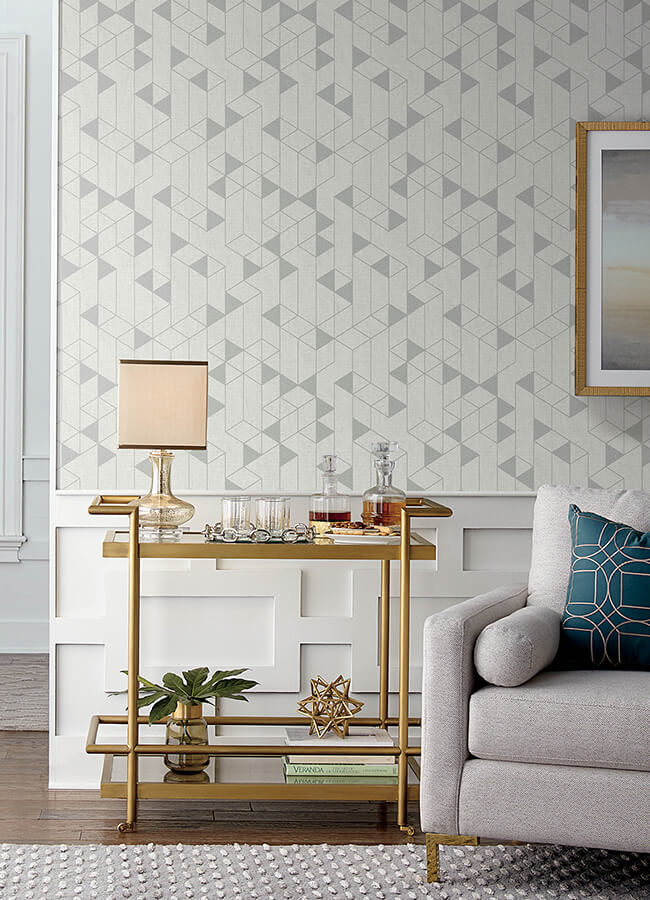 fairbank-silver-linen-geometric-wallpaper-york-wallcoverings-4034-26771 - York Wallpaper Wallpaper