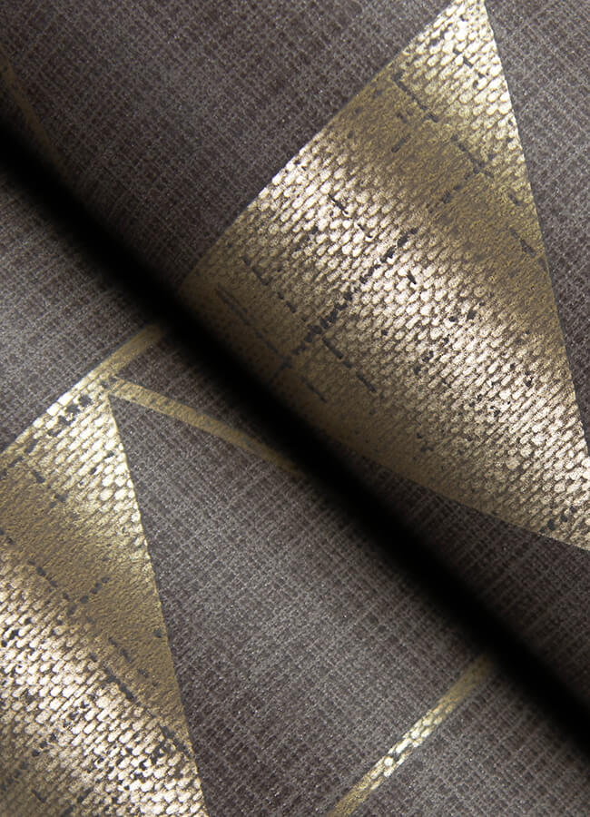 fairbank-chocolate-linen-geometric-wallpaper-york-wallcoverings-4034-26773 - York Wallpaper Wallpaper