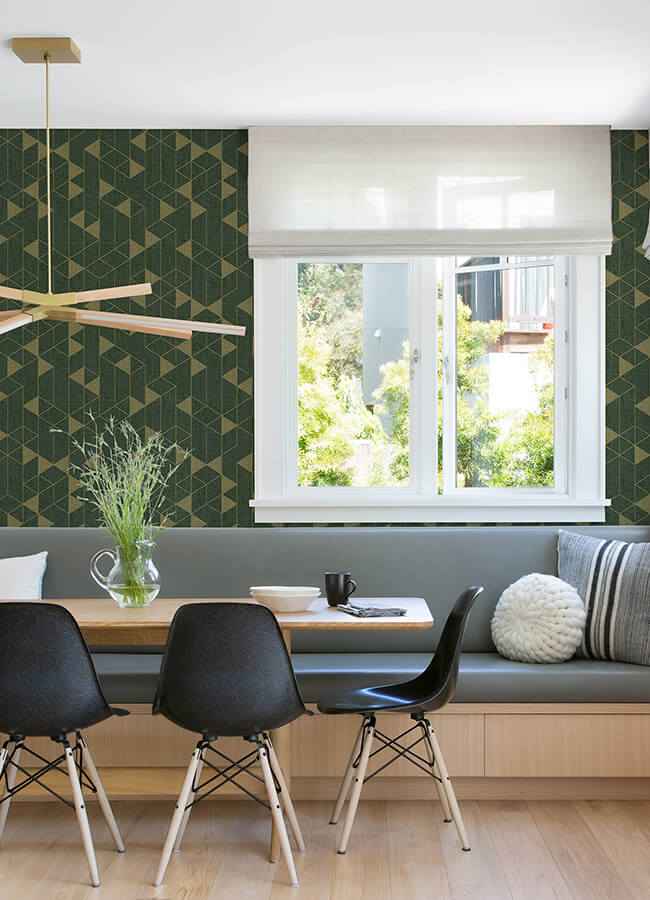 fairbank-evergreen-linen-geometric-wallpaper-york-wallcoverings-4034-26774 - York Wallcoverings Wallpaper
