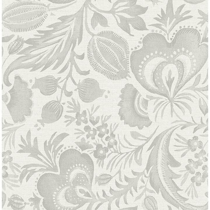 culver-grey-jacobean-wallpaper-york-wallcoverings-4034-26780 - York Wallcoverings Wallpaper