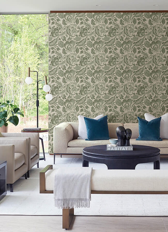 culver-moss-jacobean-wallpaper-york-wallcoverings-4034-26783 - York Wallpaper Wallpaper