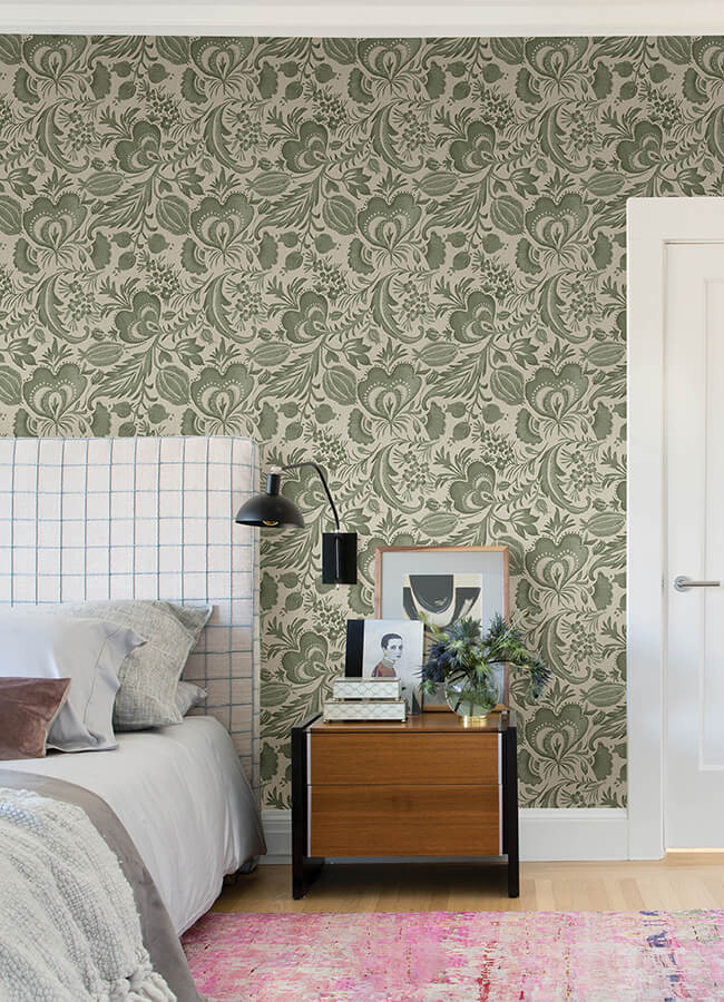 culver-moss-jacobean-wallpaper-york-wallcoverings-4034-26783 - York Wallpaper Wallpaper