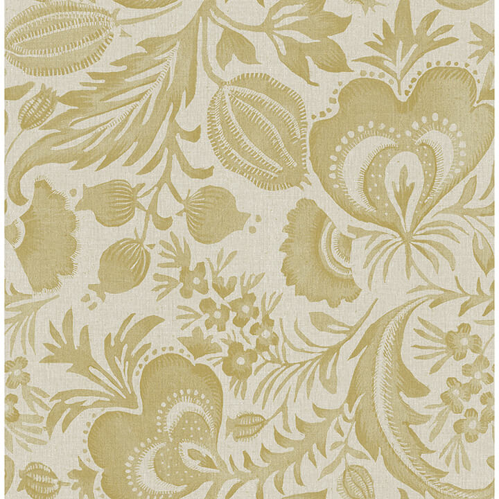 culver-mustard-jacobean-wallpaper-york-wallcoverings-4034-26784 - York Wallcoverings Wallpaper