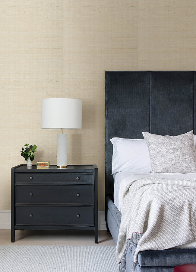 colcord-cream-sisal-grasscloth-wallpaper-york-wallcoverings-4034-72102 - York Wallpaper Wallpaper