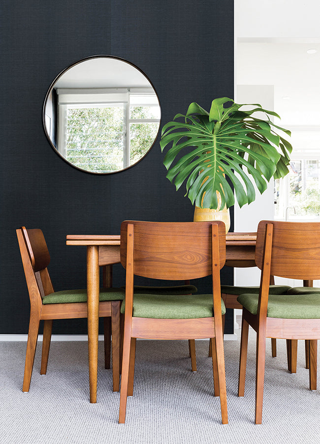 colcord-navy-sisal-grasscloth-wallpaper-york-wallcoverings-4034-72106 - York Wallpaper Wallpaper