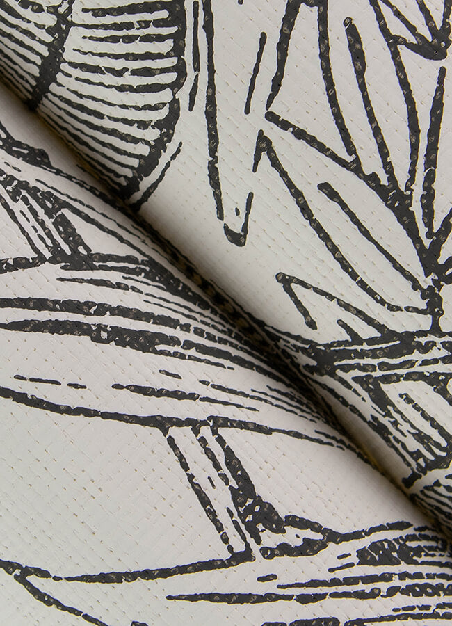 brentwood-black-palm-leaves-wallpaper-york-wallcoverings-4034-72115 - York Wallcoverings Wallpaper