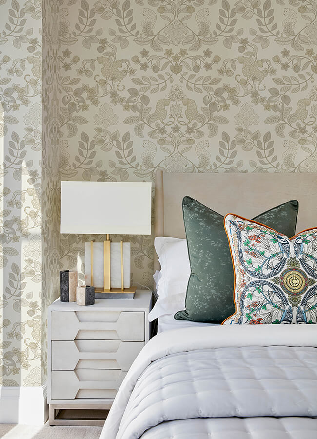 getty-cream-jungle-damask-wallpaper-york-wallcoverings-4034-72132 - York Wallcoverings Wallpaper