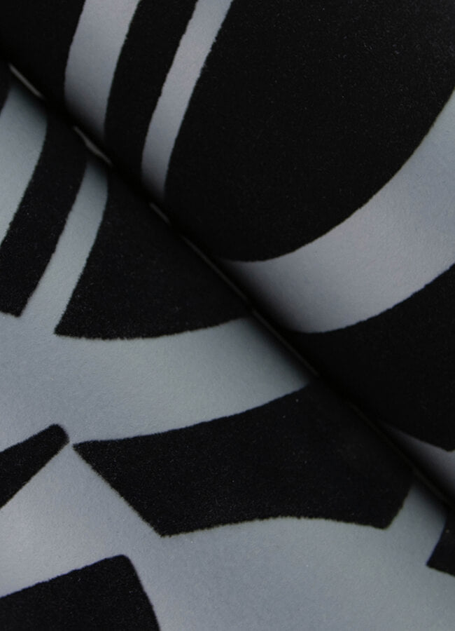 carter-black-geometric-flock-wallpaper-york-wallcoverings-4034-87379 - York Wallcoverings Wallpaper