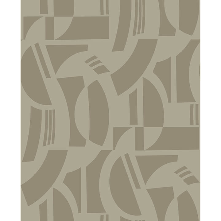 carter-light-brown-geometric-flock-wallpaper-york-wallcoverings-4034-87383 - York Wallcoverings Wallpaper