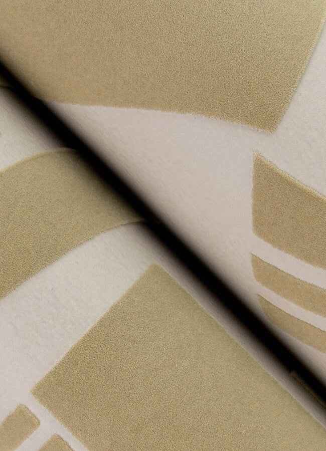 carter-light-brown-geometric-flock-wallpaper-york-wallcoverings-4034-87383 - York Wallcoverings Wallpaper