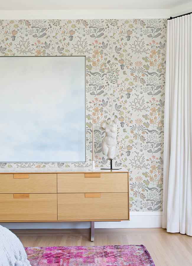 Groh Neutral Floral Wallpaper - York Wallcoverings - 4143-22004 - York Wallcoverings Wallpaper