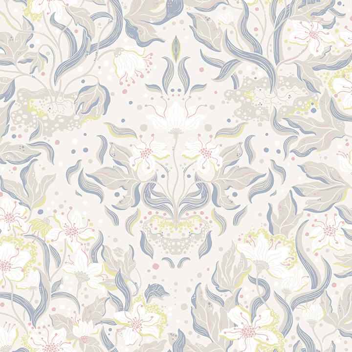 Lisa Bone Floral Damask Wallpaper - York Wallcoverings - 4143-22015