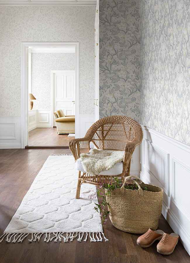 Lisa Bone Floral Damask Wallpaper - York Wallcoverings - 4143-22015 - York Wallcoverings Wallpaper