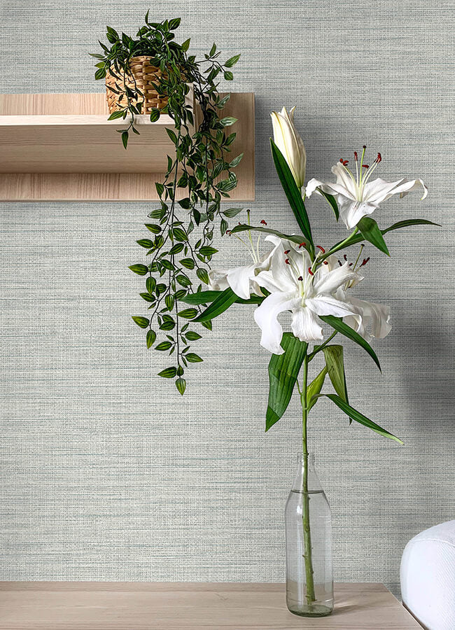 exhale-seafoam-texture-wallpaper-york-wallcoverings-4143-26461 - York Wallcoverings Wallpaper