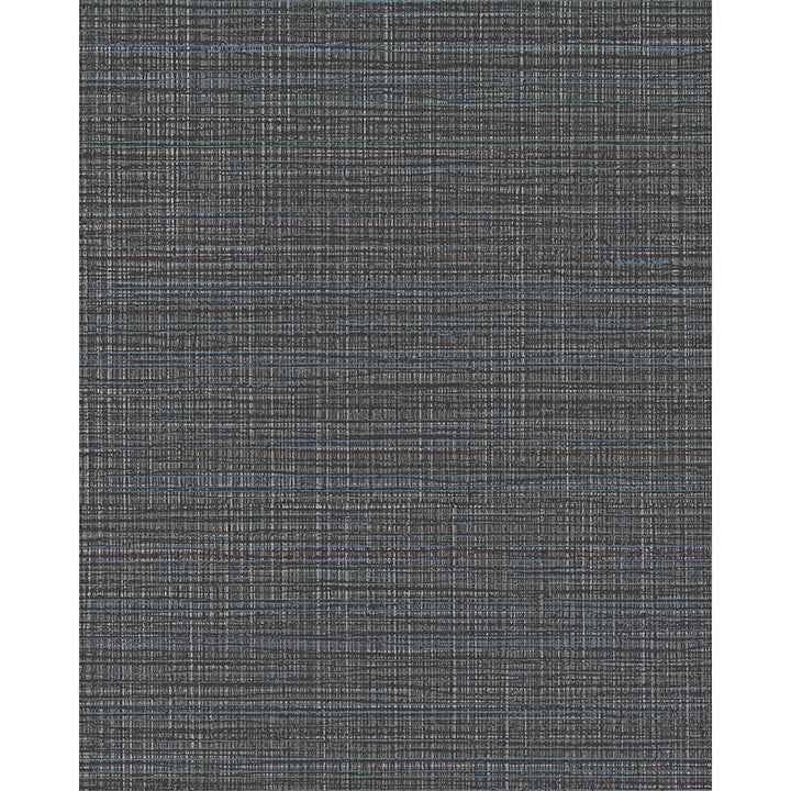 Premiere Charcoal Faux Linen Wallpaper - York Wallcoverings - 4140-3733