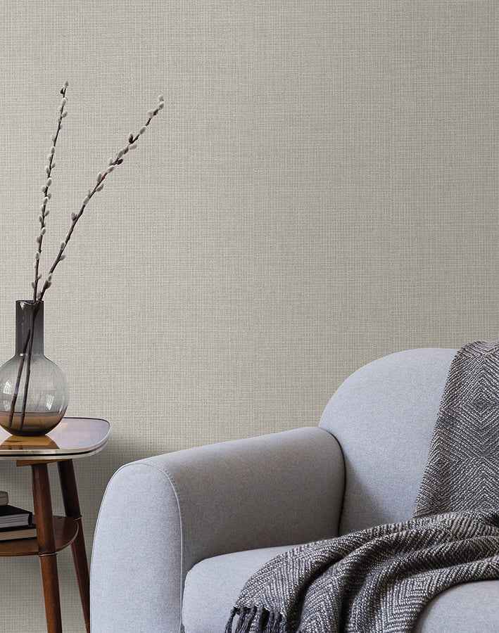 Threads Slate Faux Fabric Wallpaper - York Wallcoverings - 4140-3762 - York Wallcoverings Wallpaper