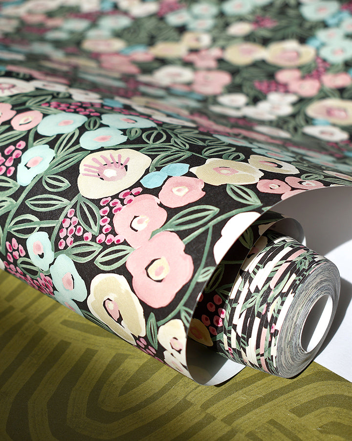 flora-ditsy-pink-garden-wallpaper-york-wallcoverings-ghs50110w - York Wallcoverings Wallpaper