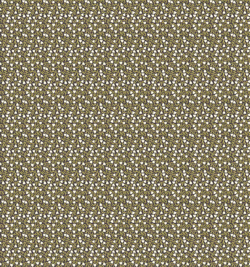 aino-black-tiny-tulip-wallpaper-york-wallcoverings-ghs50140w - York Wallcoverings Wallpaper