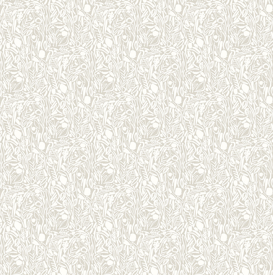 verdure-stone-painted-botanical-wallpaper-york-wallcoverings-ghs50142w - York Wallcoverings Wallpaper