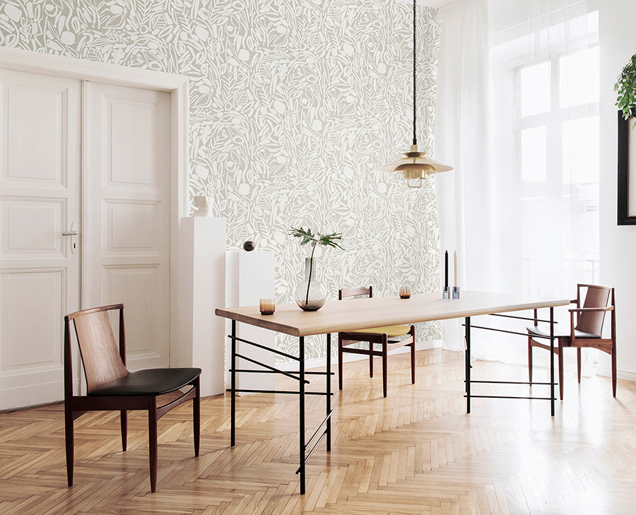 verdure-stone-painted-botanical-wallpaper-york-wallcoverings-ghs50142w - York Wallcoverings Wallpaper